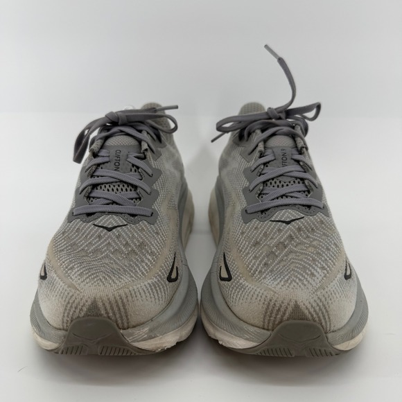 Hoka One One Clifton 9 Mens Running Shoes Grey Size 9.5D Athletic Sneakers Hike - Picture 5 of 13